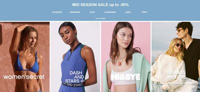 Μόδα προσφορές σε Γλυφάδα | Mid sale season sale up to - 50%  σε women'secret | 18/4/2024 - 5/5/2024