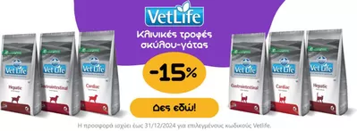 Σπίτι & Κήπος προσφορές σε Αχαρνές | - 15 % Hπροσφορά ισχύει έως 31/12/2024 σε Pet City | 14/10/2024 - 31/12/2024