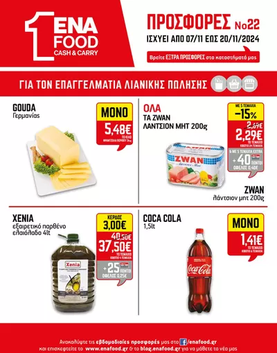 Κατάλογος ENA Cash & Carry σε Θεσσαλονίκη | 15νθήμερο Έντυπο Προσφορών | 7/11/2024 - 21/11/2024