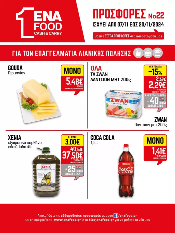 Κατάλογος ENA Cash & Carry σε Θεσσαλονίκη | 15νθήμερο Έντυπο Προσφορών | 9/11/2024 - 23/11/2024