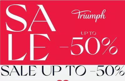 Μόδα προσφορές σε Καλλιθέα | Sale - 50 %  σε Triumph | 21/1/2025 - 4/2/2025