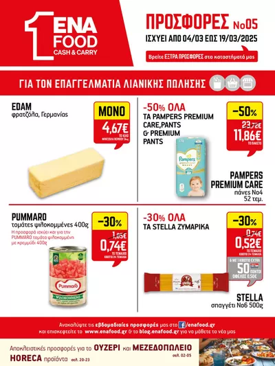 Κατάλογος ENA Cash & Carry σε Ναύπλιο | 15νθήμερο Έντυπο Προσφορών | 4/3/2025 - 18/3/2025