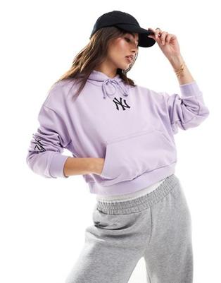 Προσφορά New Era LA embroidered hoodie in lilac για 61€ σε Asos