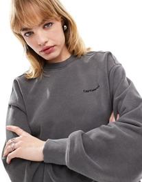 Προσφορά Carhartt WIP duster sweatshirt in black για 100€ σε Asos