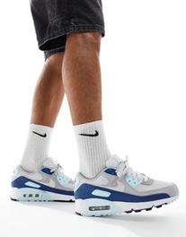 Προσφορά Nike Air Max 90 trainers in grey and blue για 144,99€ σε Asos