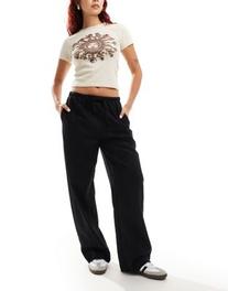 Προσφορά Weekday Mia linen mix trousers in black για 71,99€ σε Asos