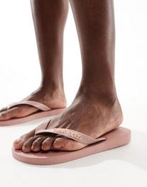 Προσφορά ASOS Exclusive Havaianas top flip flops in pink για 25€ σε Asos