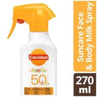 Προσφορά Carroten Family Face & Body Milk Αντηλιακό Γαλάκτωμα Spray SPF 50 270 ml για 10,48€ σε Χαλκιαδάκης