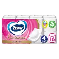 Προσφορά Zewa Exclusive Χαρτί Υγείας Ultra Soft 4 Φύλλο 16 Τεμάχια 1776 gr για 9,71€ σε Χαλκιαδάκης