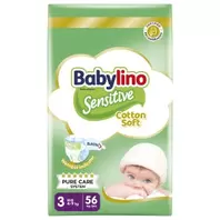 Προσφορά Babylino Sensitive Πάνες Βρεφών Ν3 Midi 4-9 kg 56 Τεμάχια για 10€ σε Χαλκιαδάκης