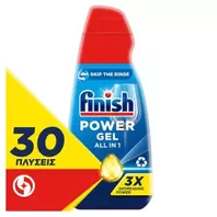 Προσφορά Finish All In 1 Υγρό Πλυντηρίου Πιάτων Power Gel Λεμόνι 30 Μεζούρες 600 ml για 6,14€ σε Χαλκιαδάκης