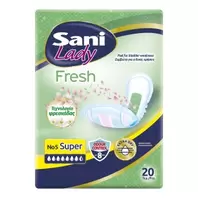 Προσφορά Sani Lady Fresh Σερβιέτες Ακράτειας N5 Super 20 Τεμάχια για 5,28€ σε Χαλκιαδάκης