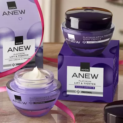 Προσφορά Σετ ANEW Platinum Lift & Tighten (2 τεμ.). για 30€ σε AVON