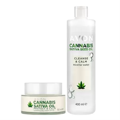 Προσφορά Σετ Cannabis Sativa Oil (2 τεμ.). για 16,99€ σε AVON