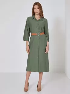 Προσφορά Shirt dress with three quarter sleeves για 25€ σε Celestino