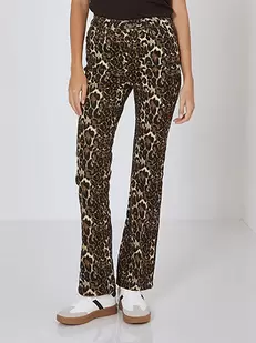 Προσφορά Flare trousers in animal print για 37,5€ σε Celestino