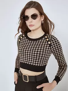 Προσφορά Top cropped pied de coq για 8,7€ σε Celestino