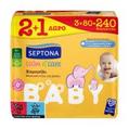 Προσφορά SEPTONA Baby Μωρομάντιλα Calm n' Care Χαμομήλι 2x80τεμ +1 Δώρο για 2,77€ σε ΣΚΛΑΒΕΝΙΤΗΣ