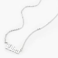 Προσφορά Silver-tone Gothic Zodiac Pendant Necklace - Libra για 4€ σε Claire's