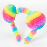Προσφορά Bright Rainbow Plush Pom Pom Ears Headband για 7,49€ σε Claire's