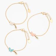 Προσφορά Gold-tone Butterfly Chain Bracelets - 3 Pack για 4€ σε Claire's