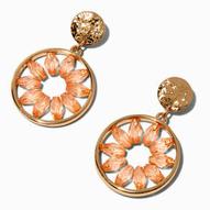 Προσφορά Pink Beaded Flower Gold-tone 1" Drop Earrings για 4,99€ σε Claire's