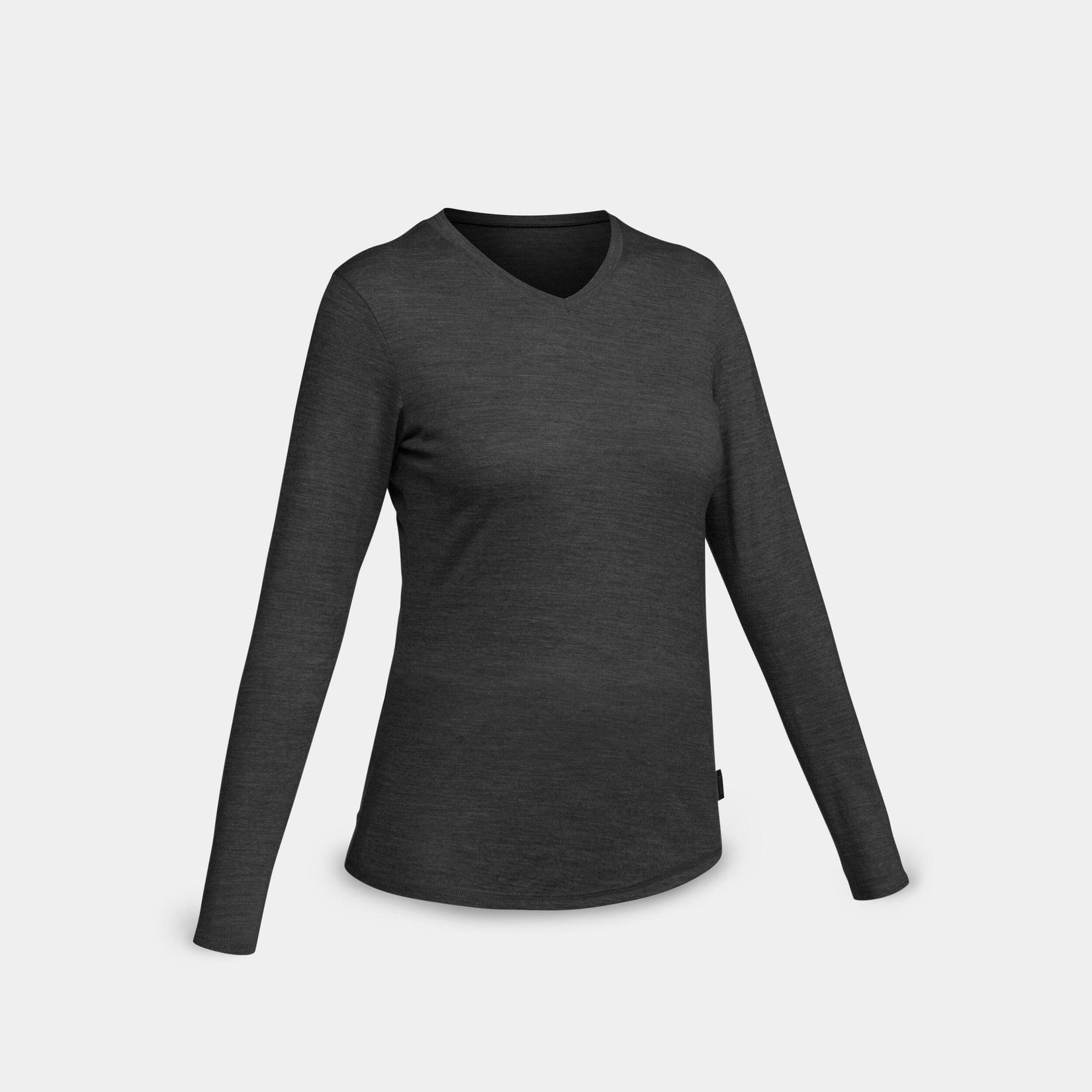 Προσφορά Γυναικείο t-shirt από μαλλί merino για πεζοπορία και ταξίδια - TRAVEL 500 για 30€ σε Decathlon