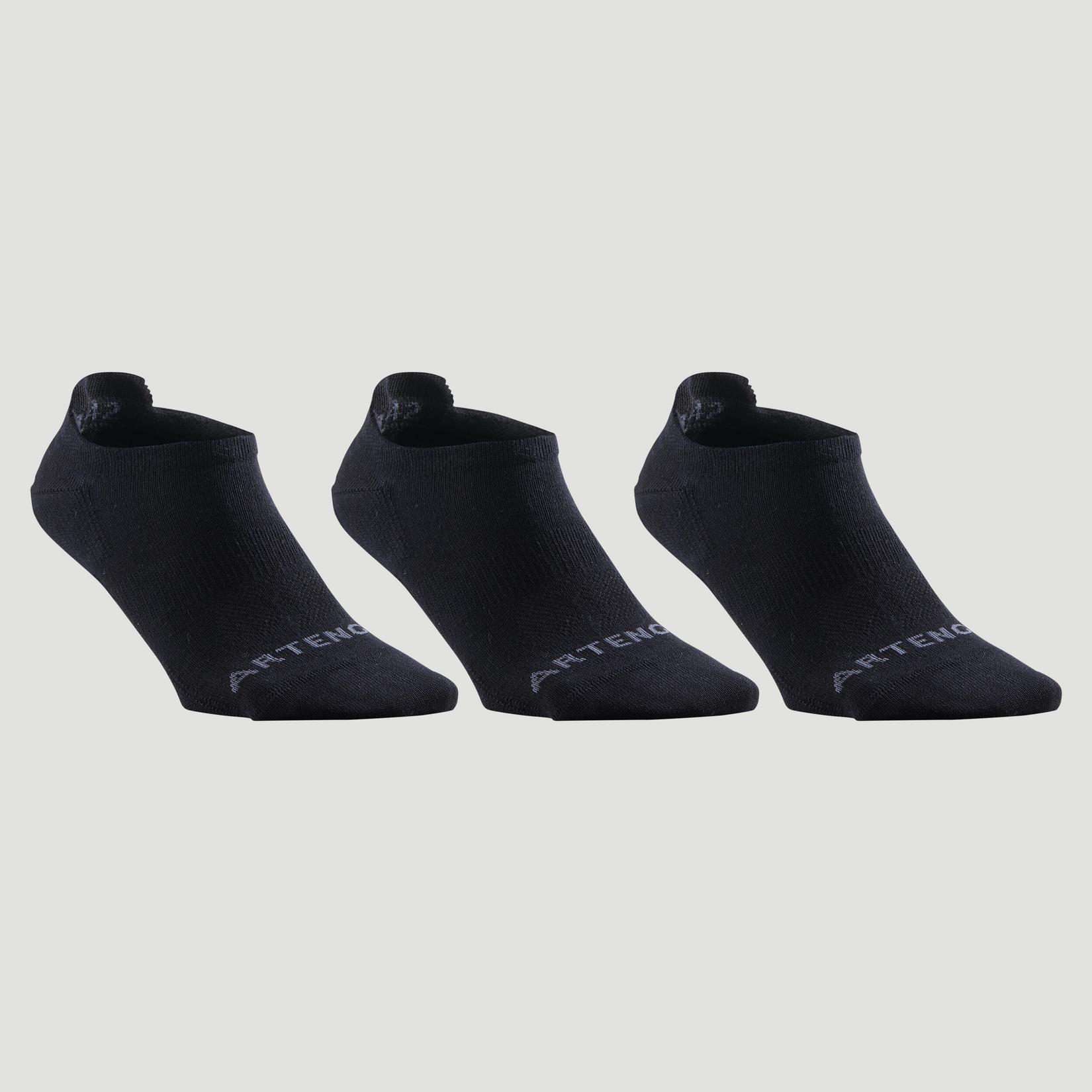 Προσφορά Χαμηλές αθλητικές κάλτσες RS 160 3 ζεύγη - Μαύρο για 6€ σε Decathlon