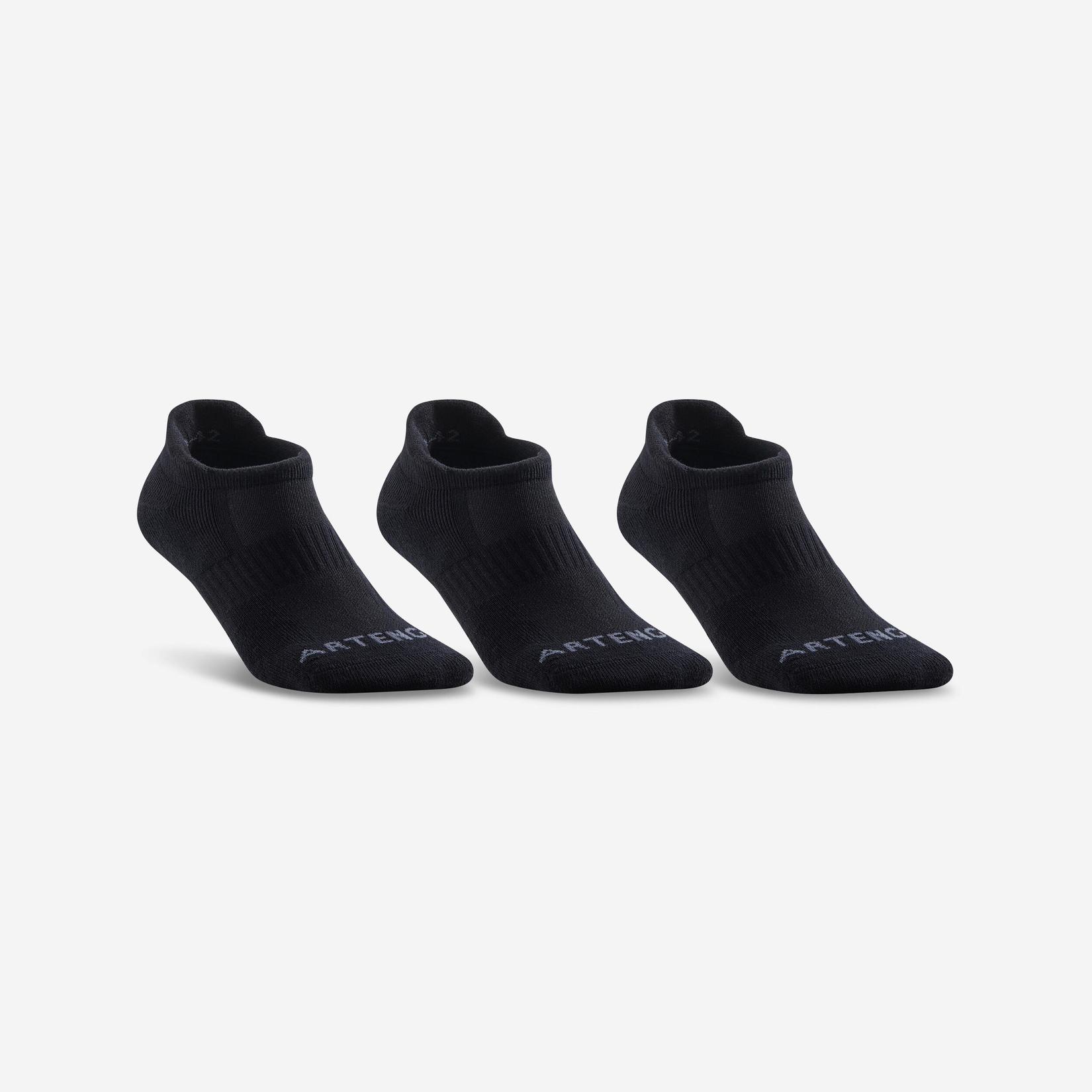 Προσφορά Χαμηλές αθλητικές κάλτσες RS 500 3 ζεύγη - Μαύρο για 8€ σε Decathlon