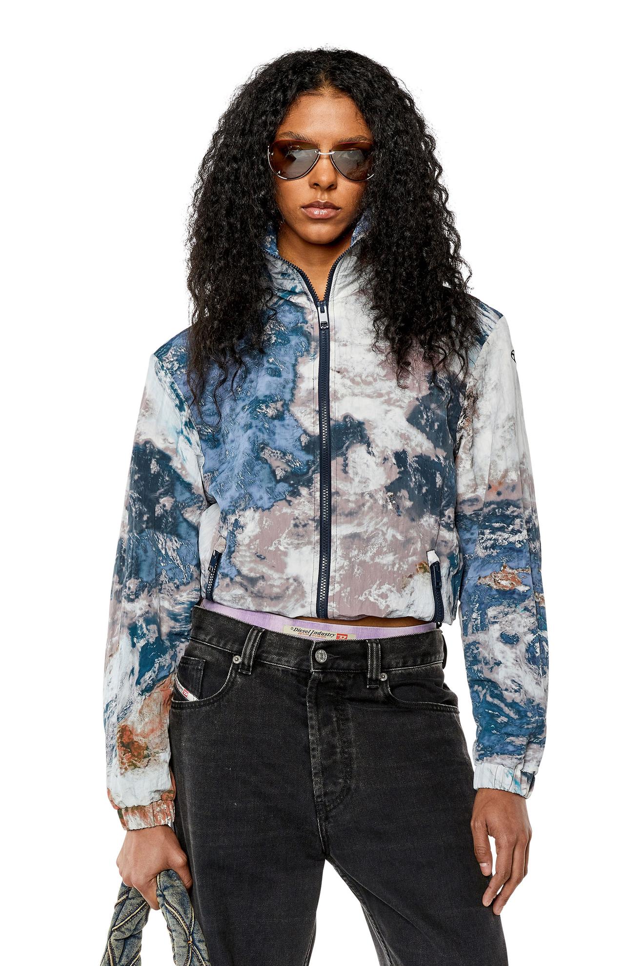 Προσφορά Hooded jacket with Planet print για 129€ σε DIESEL
