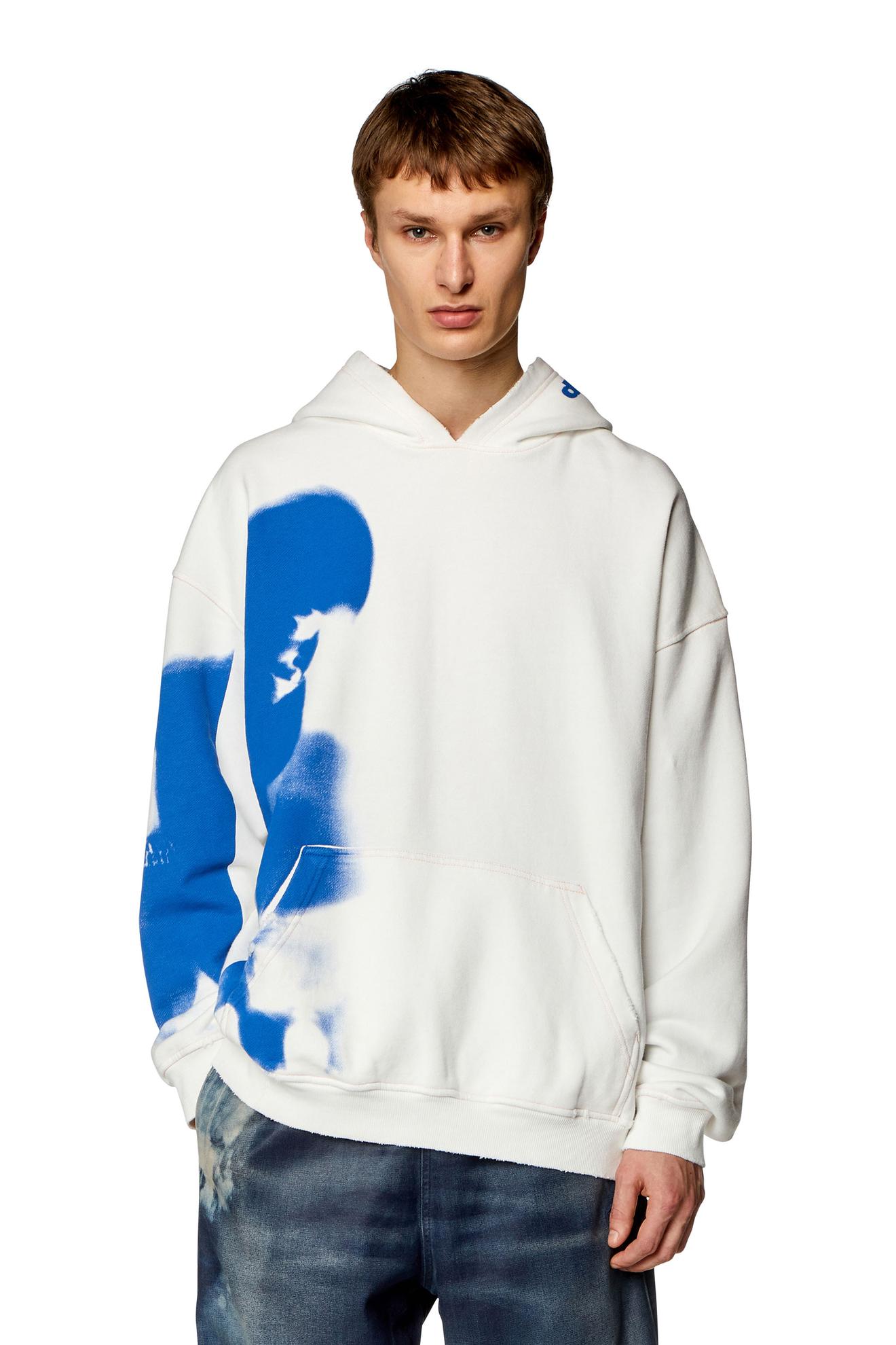 Προσφορά Distressed hoodie with smudgy print για 200€ σε DIESEL