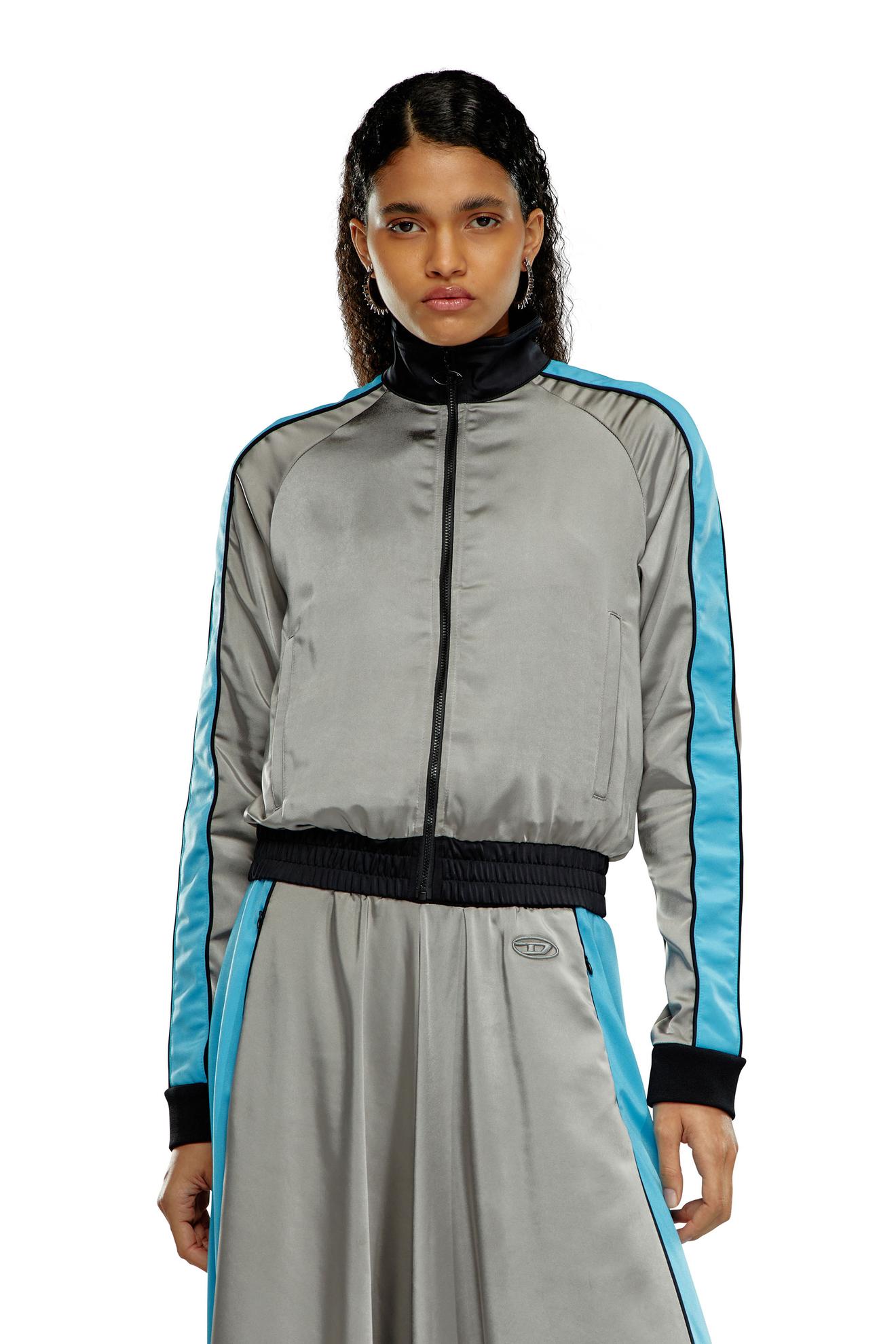 Προσφορά Mixed-material track jacket with side stripes για 284€ σε DIESEL