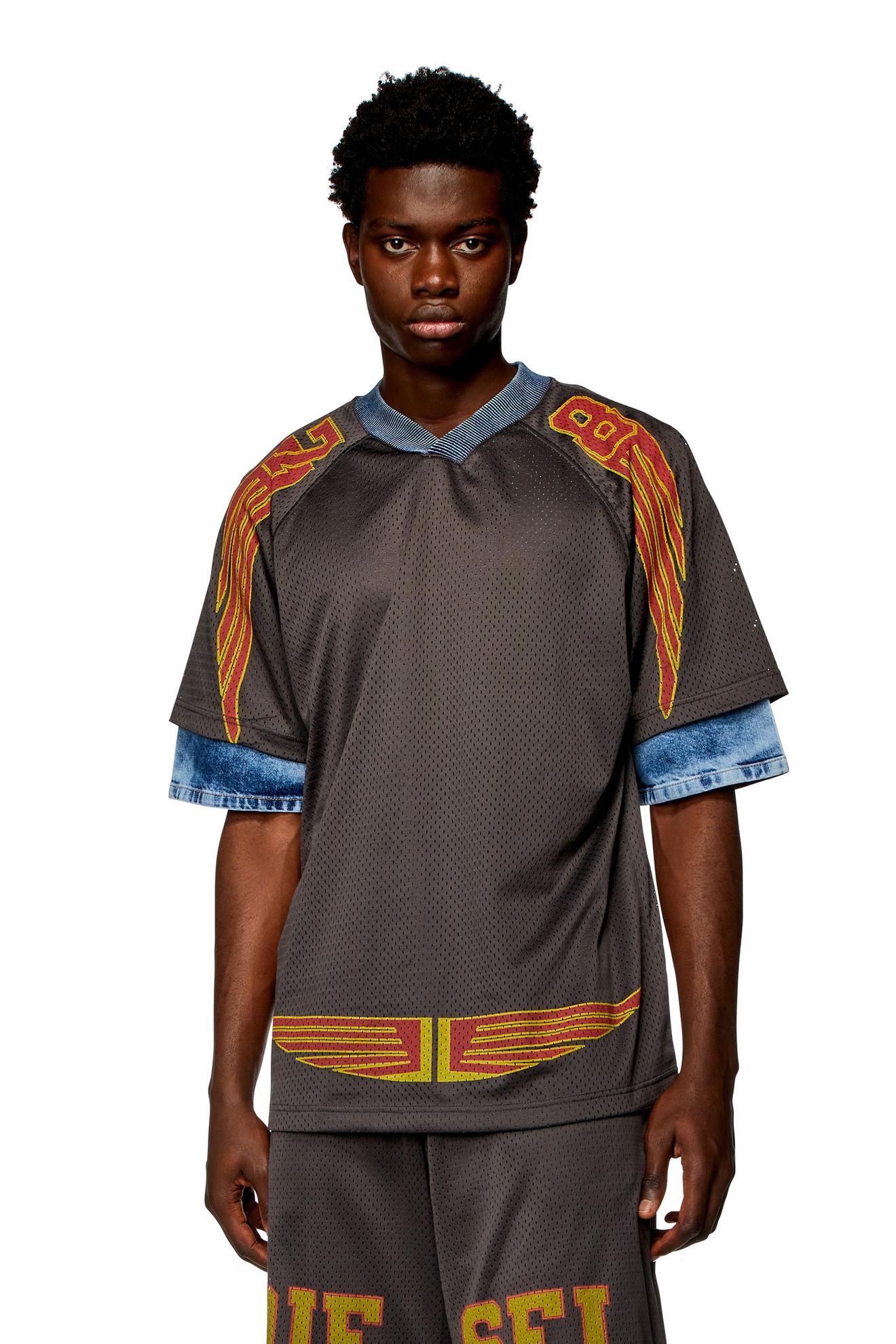 Προσφορά Layered polo shirt in mesh and jersey για 200€ σε DIESEL