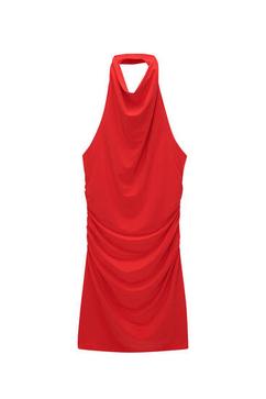 Προσφορά Κοντό φόρεμα με λαιμόκοψη halter για 17,99€ σε Pull & Bear