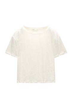 Προσφορά Κοντομάνικη λινή μπλούζα για 15,99€ σε Pull & Bear