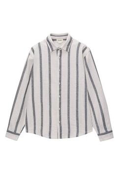 Προσφορά Ριγέ μακρυμάνικο πουκάμισο για 15,99€ σε Pull & Bear