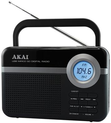 Προσφορά Ραδιόφωνο Akai USB/SD PR006A-471U Μαύρο για 45€ σε Electronet