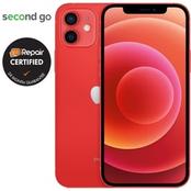Προσφορά Second Go Certified μεταχειρισμένο Apple iPhone 12 64GB Product Red για 399€ σε Public