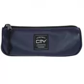 Προσφορά Κασετίνα Βαρελάκι City Eclair Blue Leatherlike Μονή Μπλε για 7,99€ σε Public