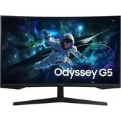 Προσφορά Samsung Odyssey G5 G55C LS32CG554EUXEN 32'' QHD VA Curved 165Hz 1ms για 239€ σε Public