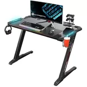 Προσφορά Γραφείο Gaming Eureka Ergonomic ERK-EDK-Z1S από  Carbon Fiber 113x61.5cm - Μαύρο για 199€ σε Public