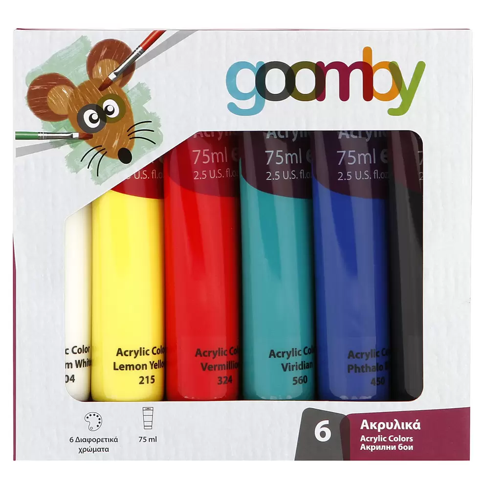 Προσφορά Goomby Σετ Ακρυλικά 6 x 75 ml για 3,99€ σε Plaisio