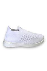 Προσφορά Λευκό sneakers ελαστικό τύπου κάλτσα Famous για 10€ σε Famous shoes