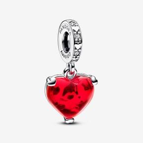 Προσφορά Κρεμαστό σύμβολο Φιλί Mickey & Minnie Mouse με κόκκινο γυαλί Murano Disney για 69€ σε Pandora