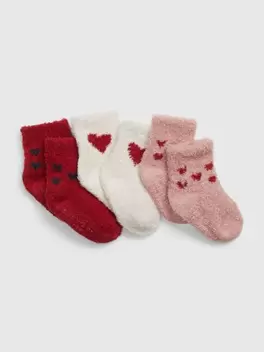 Προσφορά Ροζ Βρεφικές Cozy Κάλτσες (3-Pack) για 5,98€ σε GAP