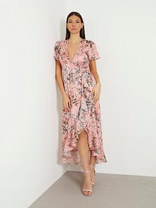 Προσφορά Μακρύ φόρεμα με φλοράλ στάμπα για 150€ σε Guess