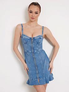 Προσφορά Μίνι τζιν φόρεμα με μπούστο για 160€ σε Guess