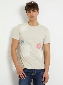 Προσφορά T-shirt με φλοράλ κέντημα για 50€ σε Guess