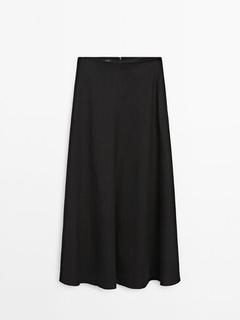 Προσφορά Μακριά φούστα από λινό - Limited Edition για 99,95€ σε Massimo Dutti