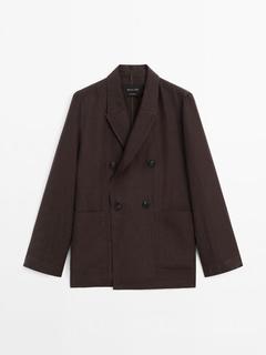 Προσφορά Μαλακό blazer κουστουμιού από 100% λινό για 129€ σε Massimo Dutti